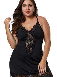 KOMPLET BIELIZNY PLUS SIZE ZENAIDE czarny-6XL