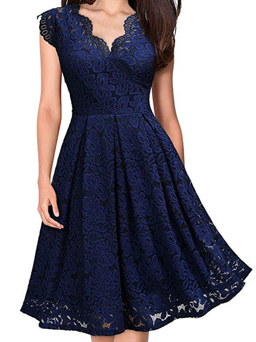 ELEGANT DRESS NENET dark blue