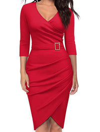 ELEGANT DRESS YOLIE light red