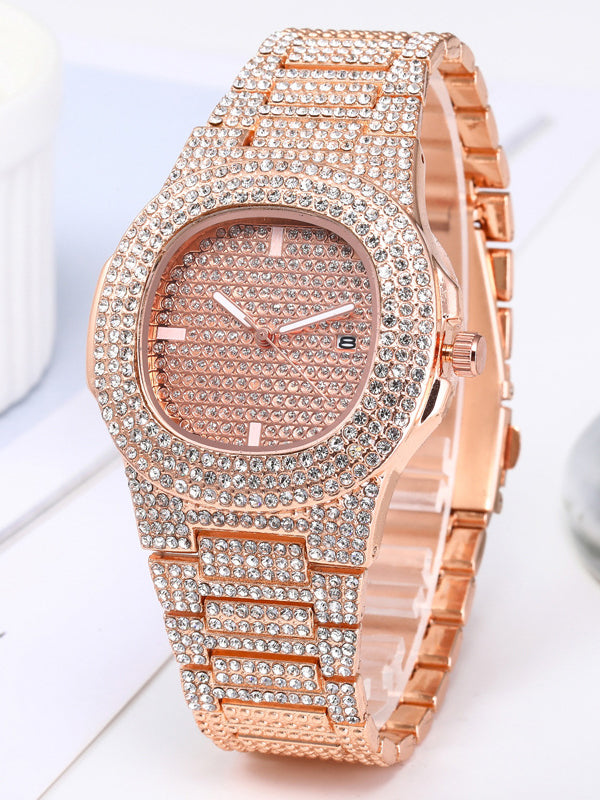 WRISTWATCH FURN pink and gold