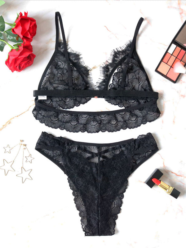 LACE UNDERWEAR SET IZABEL black