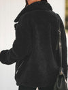 POCKETED  SHERPA STATEMENT JACKET BONIE black