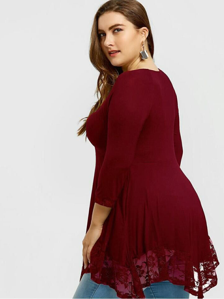 <tc>Plus size koszula Dada czerwona</tc>