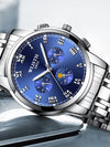 WRISTWATCH REILLY blue silver