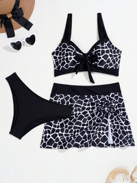 BIKINI SET IVY black white