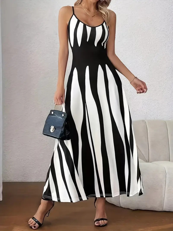 ELEGANT DRESS XENIX black white