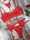 UNDERWEAR SET CAPRI red