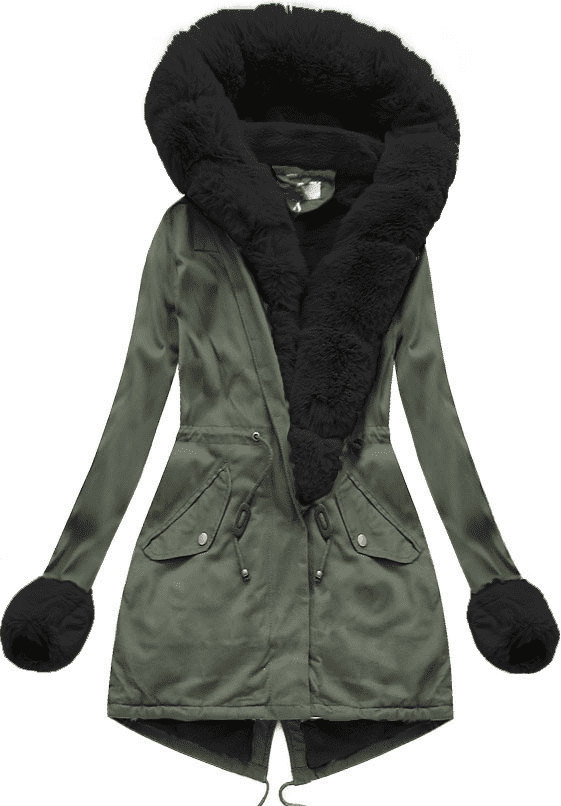 <tc>KURTKA ELORA khaki-czarna</tc>