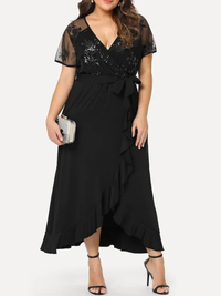 ELEGANCKA SUKIENKA PLUS SIZE TARRA czarna