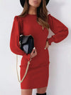 <tc>Sweterowa sukienka Brier czerwona</tc>