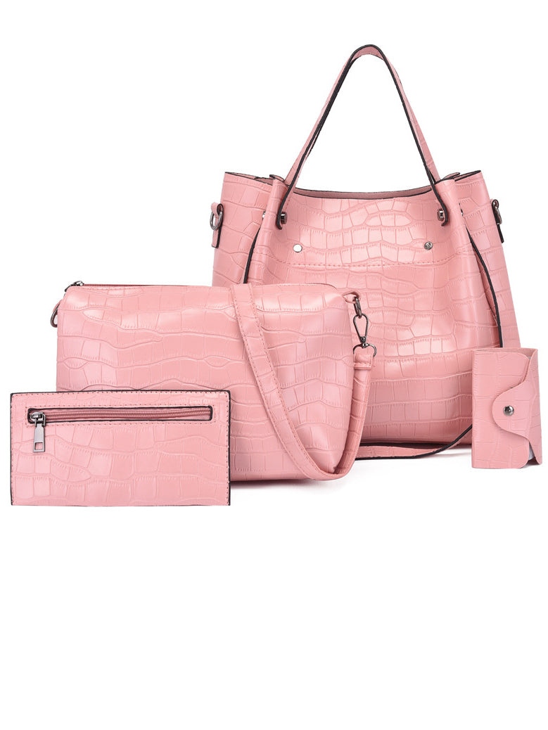 4 PCS BAG'S SET KHRIS light pink