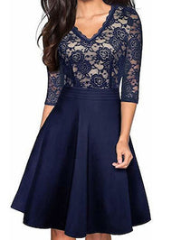 ELEGANCKA SUKIENKA JUSTAH niebieska